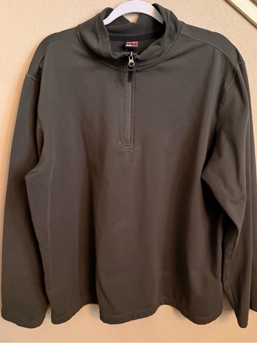 32 Degrees Sz XL Men 32 Heat 1/4 Zip Pullover Jacket Dark Gray